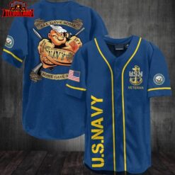 All Gave Some Some Gave All Us Navy Popeye Personalized 3d Baseball Jersey