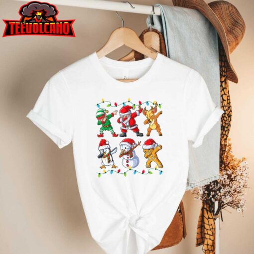 Dabbing Santa Elf Friends Christmas Boys Girls Men Xmas Dab T-Shirt