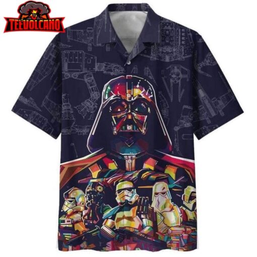 Darth Vader SW Print Hawaiian Shirt