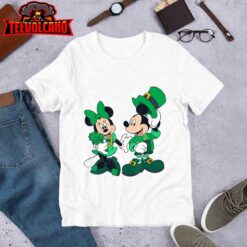 Disney Leprechaun Mickey Minnie Shamrock St. Patrick’s Day T-Shirt