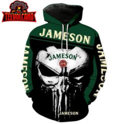 Jameson Irish Whiskey Punisher Logo 3d Hoodie