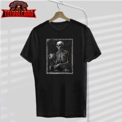 Skeleton Halloween Caffeinated T-Shirt