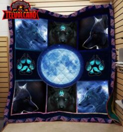Wolf My Fantasy Wolves 3D Quilt Blanket