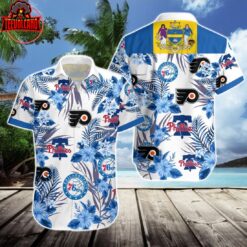 76ers Phillies Flyers Hawaiian Shirt