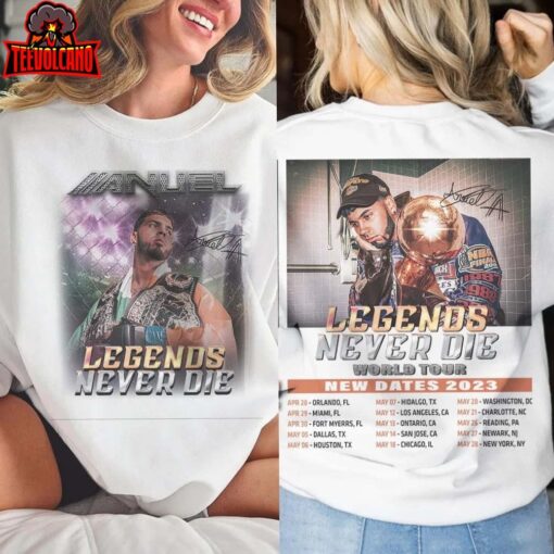 Anuel AA Legends Never Die World Tour Rap Shirt Double Sided Sweatshirt