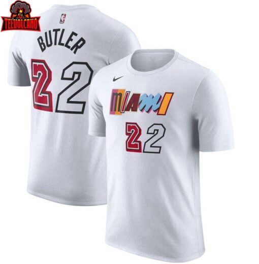 Miami Heat Jimmy Butler Black City Edition Name & Number T-Shirt