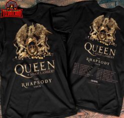 Queen And Adam Lambert The Rhapsody US Tour With Date 2023 T-Shirt