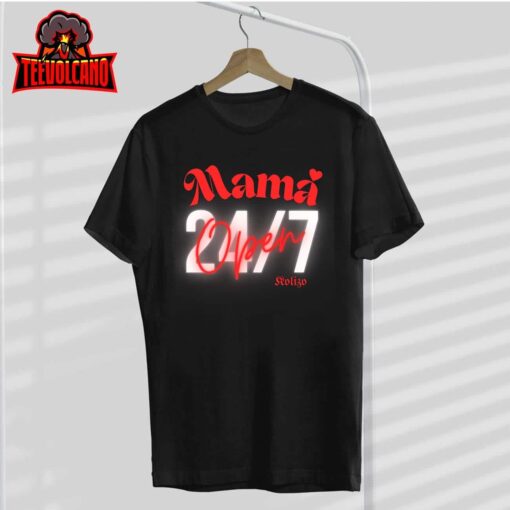 Womens Kolizo Mama Open Twenty-Four-Seven Premium T-Shirt