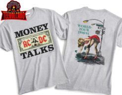 ACDC Money Talks World Tour 1990-91 T-Shirt, ACDC Rock Band Tour 90s Shirt