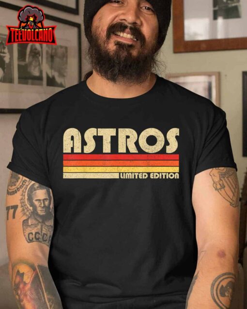 Astros Name Personalized Vintage Retro Astros Sport Name T-Shirt