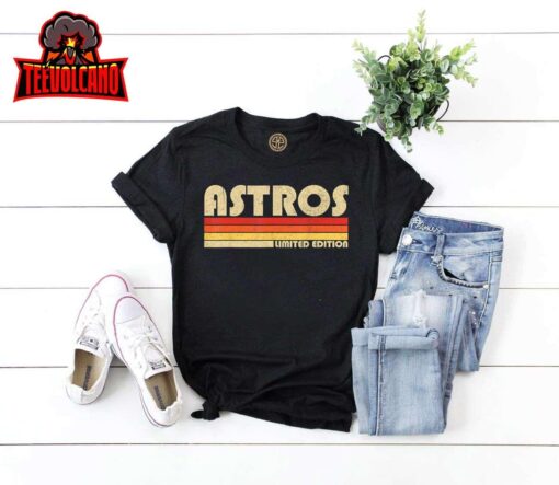 Astros Name Personalized Vintage Retro Astros Sport Name T-Shirt