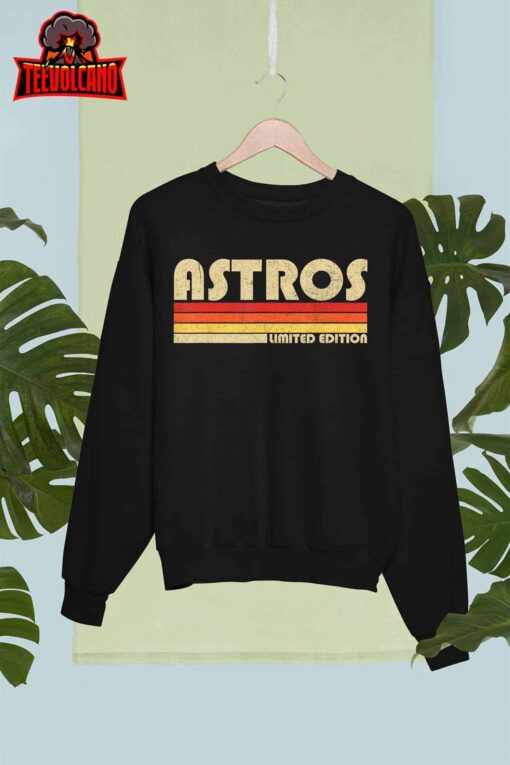 Astros Name Personalized Vintage Retro Astros Sport Name T-Shirt