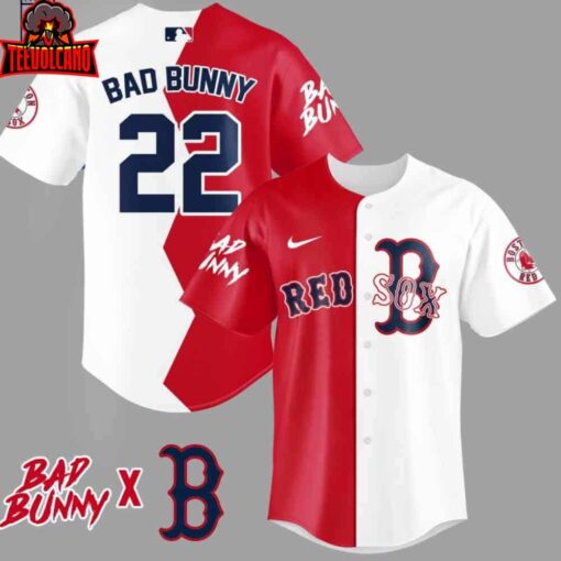 Bad Bunny Boston Red Sox Baseball Jersey
