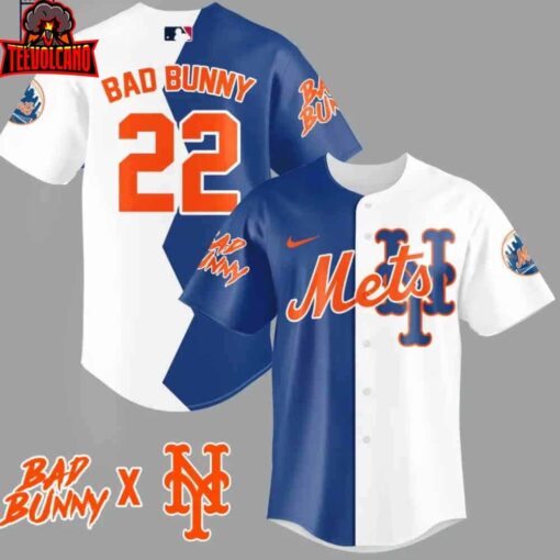 Bad Bunny New York Mets Baseball Jersey