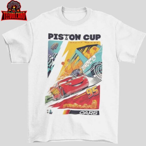 Cars Lightning McQueen Inspired Vintage Custom Race T-Shirt