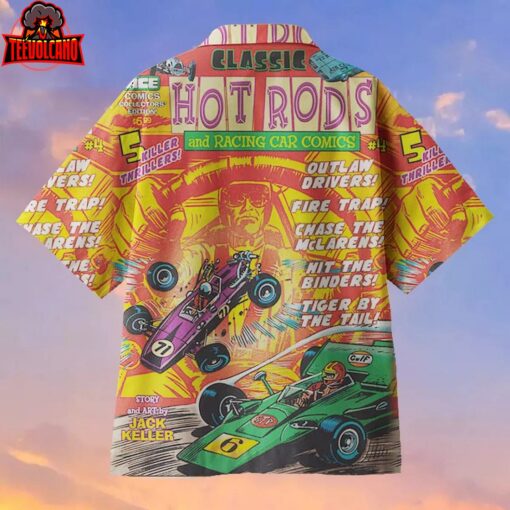 Classic Hot Rods Racing Car Hawaiian Shirt