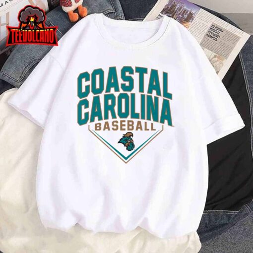 Coastal Carolina Chanticleers Baseball Bullpen White T-Shirt