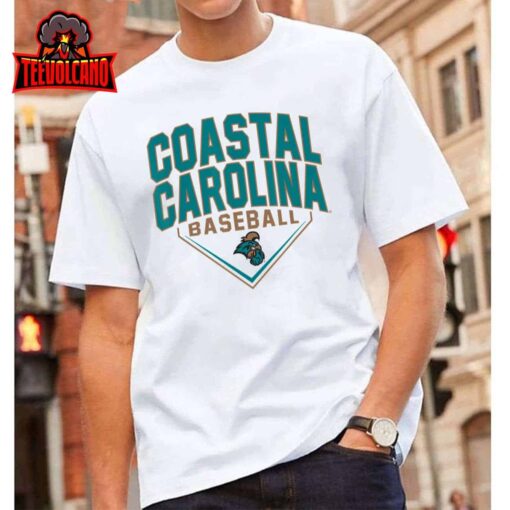 Coastal Carolina Chanticleers Baseball Bullpen White T-Shirt