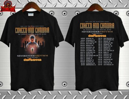 Coheed and Cambria Neverender No World For The Waking Mind 2023 Tour T-Shirt