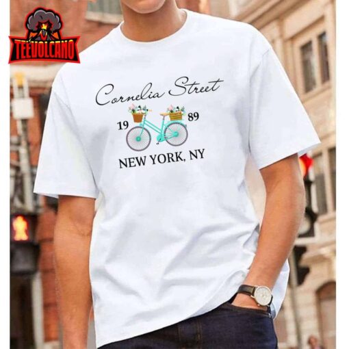 Cornelia Street Crew New York City 1989 floral bike women T-Shirt