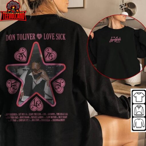 Don Toliver Love Sick Deluxe Tour 2023 Shirt Double Sided Sweatshirt