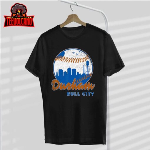 Durham Baseball Skyline Classic Bull City North Carolina T-Shirt