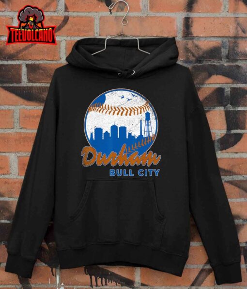 Durham Baseball Skyline Classic Bull City North Carolina T-Shirt