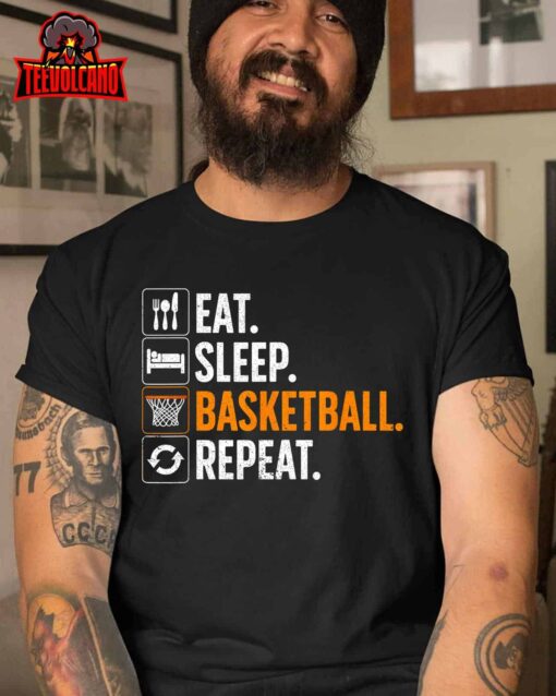 Funny Basketball For Men Women Team Sport Basketball Player T-Shirt