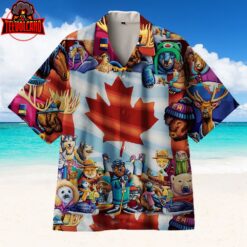 Funny Canadian Hawaiian shirt