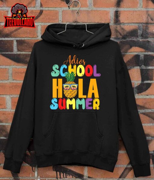 Funny Cute Adios School Hola Summer lovley T-Shirt