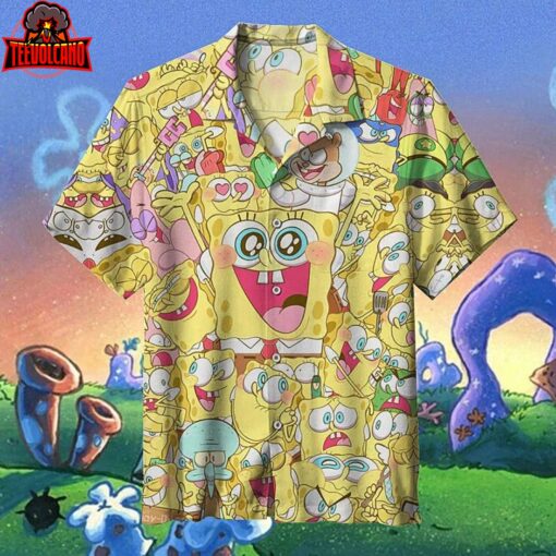 Funny SpongeBob Hawaiian Shirt