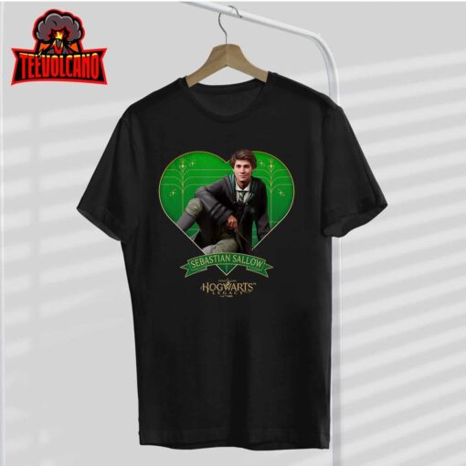 Harry Potter Hogwarts Legacy Sebastian Sallow Heart T-Shirt