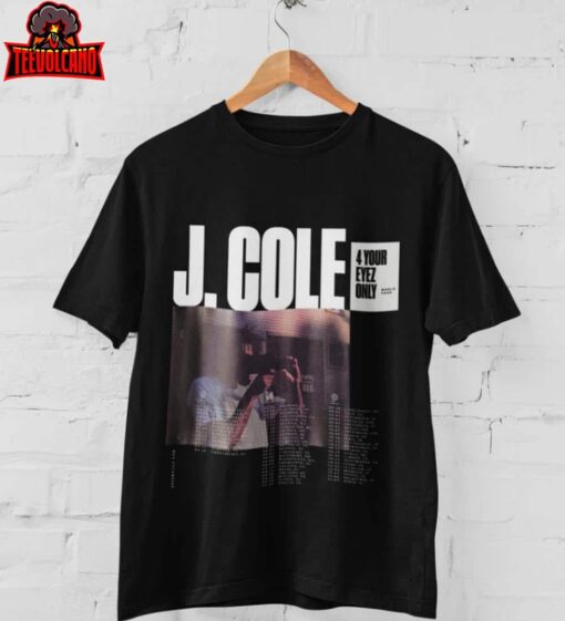 J.Cole Inspired 4 Your Eyes Only World Tour Graphic Vintage 90’s Style T-Shirt