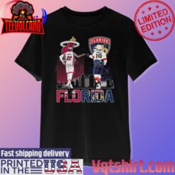 Jimmy Butler and Matthew Tkachuk Florida Sport Skyline Signatures Shirt