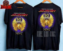 Journey Freedom Tour 2023 Shirt, Journey 50th Anniversary Music Tour 2023 T-shirt