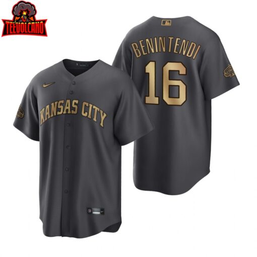 Kansas City Royals Andrew Benintendi Charcoal 2022 All-Star Game Replica Jersey