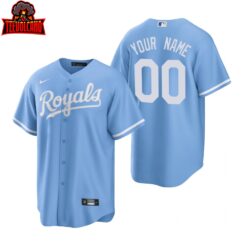 Kansas City Royals Custom Blue Alternate Replica Jersey