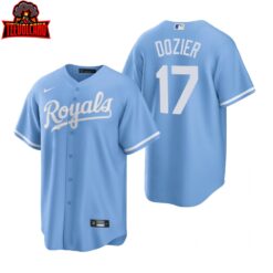 Kansas City Royals Hunter Dozier Blue Alternate Replica Jersey