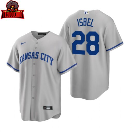 Kansas City Royals Kyle Isbel Gray Road Replica Jersey