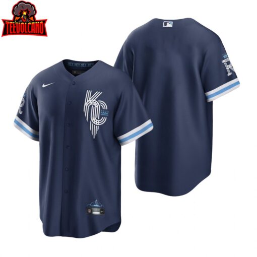 Kansas City Royals Team Navy 2022 City Connect Replica Jersey