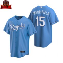 Kansas City Royals Whit Merrifield Blue Replica Alternate Jersey