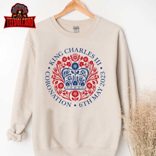 King Charles III Coronation Shirt Official Logo Watch Party T-Shirt