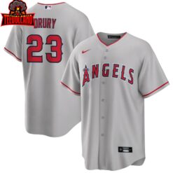 Los Angeles Angels Brandon Drury Gray Road Replica Jersey