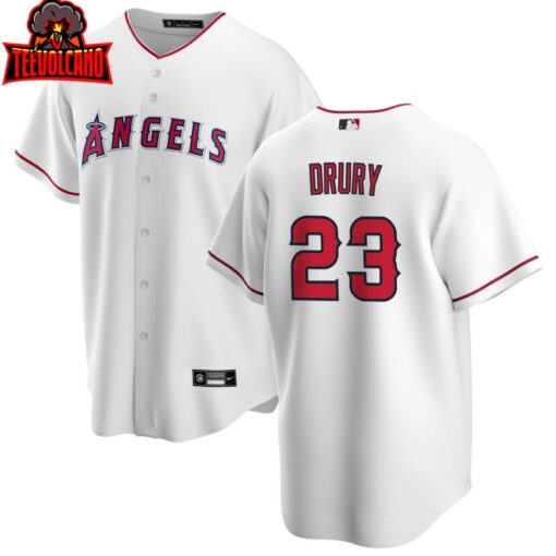 Los Angeles Angels Brandon Drury White Home Replica Jersey