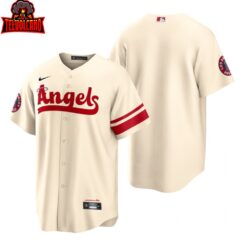 Los Angeles Angels Cream 2022 City Connect Replica Team Jersey