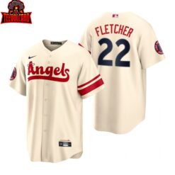 Los Angeles Angels David Fletcher Cream 2022 City Connect Replica Jersey