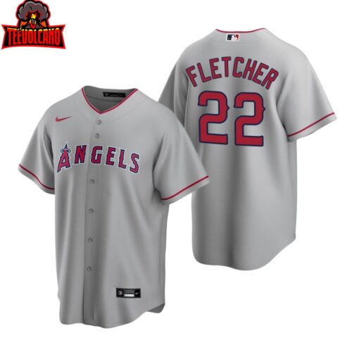 Los Angeles Angels David Fletcher Gray Road Replica Jersey