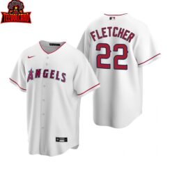 Los Angeles Angels David Fletcher White Home Replica Jersey