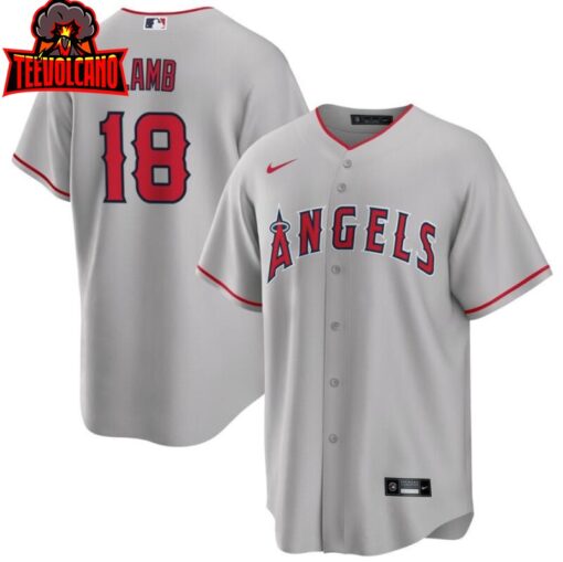 Los Angeles Angels Jake Lamb Gray Road Replica Jersey