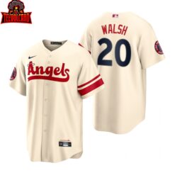 Los Angeles Angels Jared Walsh Cream 2022 City Connect Replica Jersey